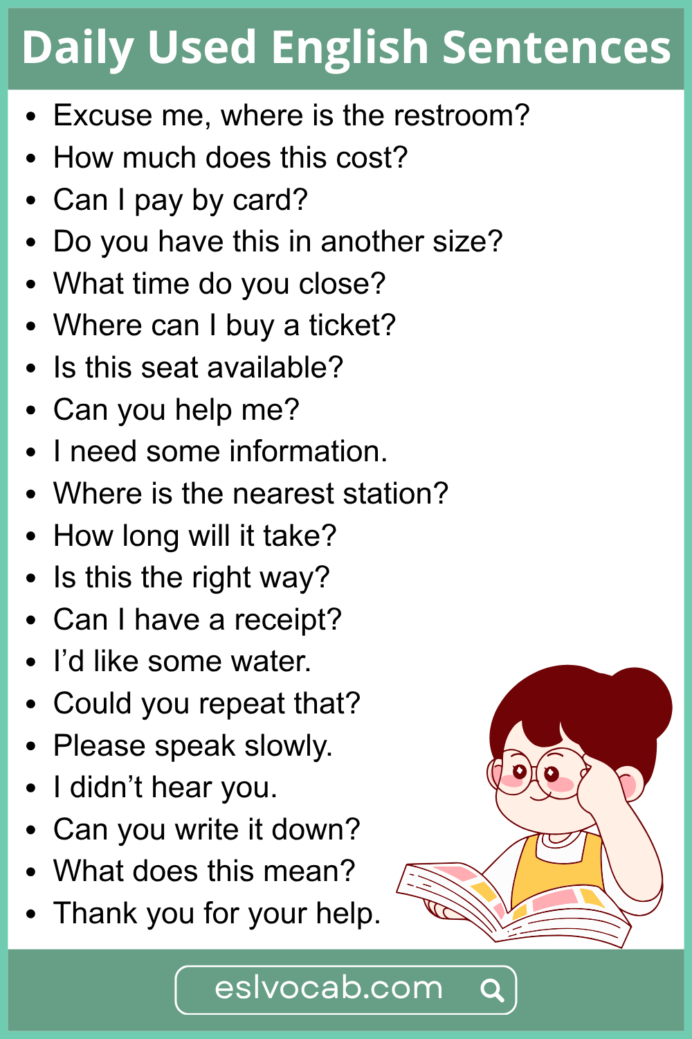 Beginner Sentences for Everyday Situations
