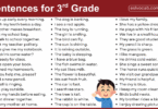 3rd Grade Sentences: 400+ Easy English Sentences for Kids