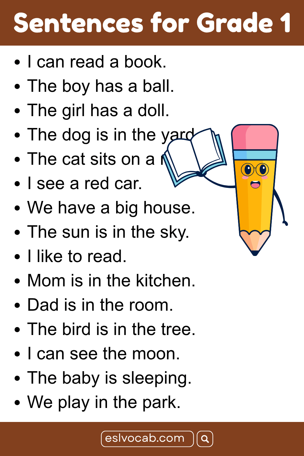 Reading Sentences for First Grade